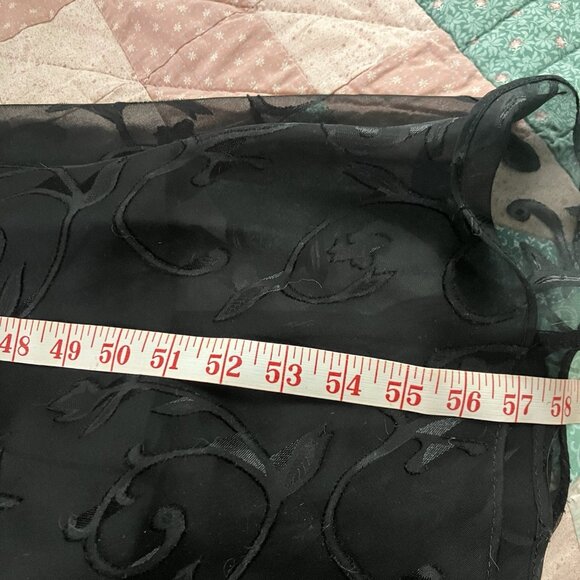 Y2K Onyx Nite Maxi Dress Womens Prom Black Strappy Long 90s Cowl Neck Whimsigoth - Picture 14 of 14